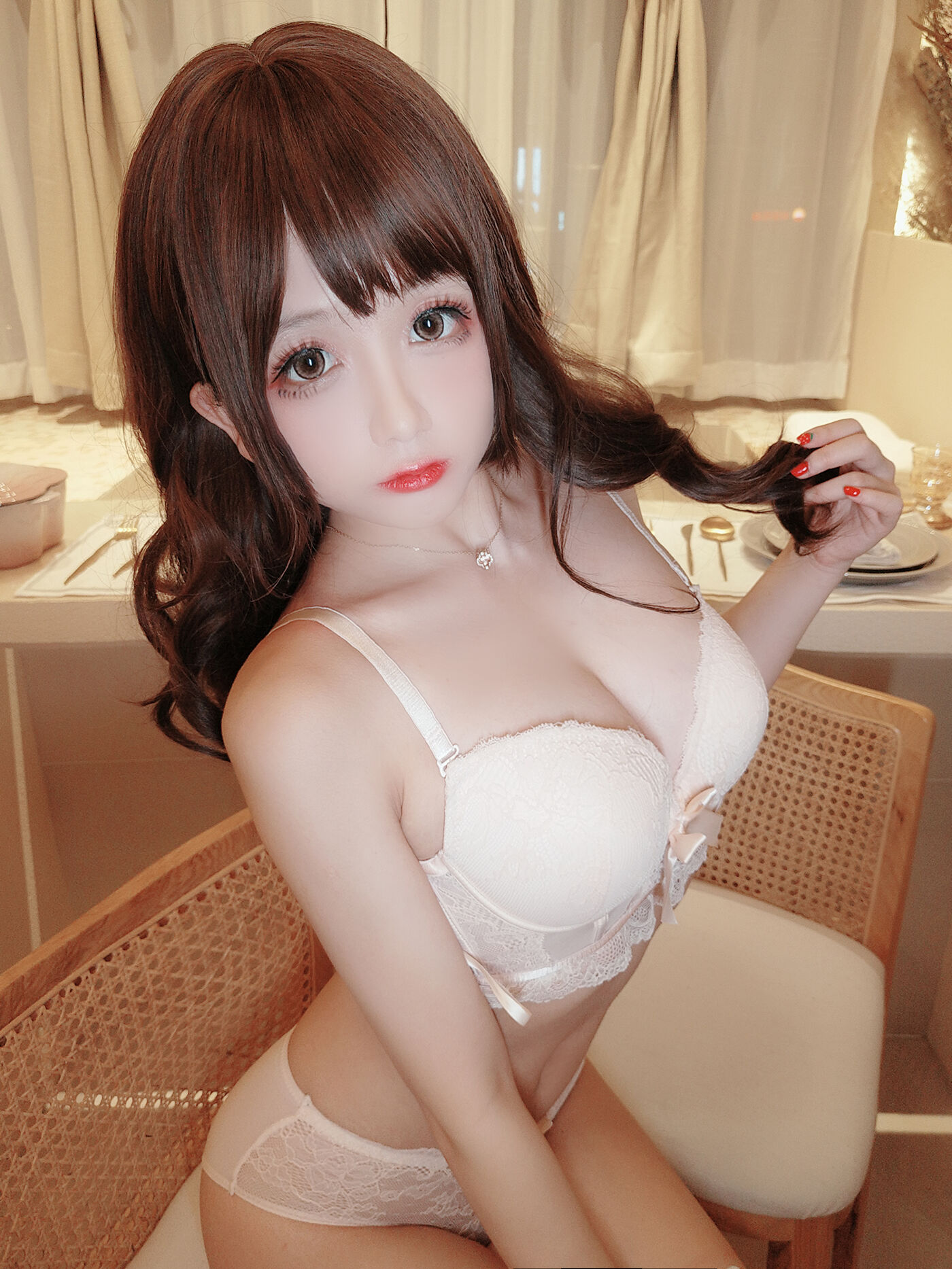 日奈娇 NO.029 围裙人妻 -透明围裙自拍[35P]插图8
